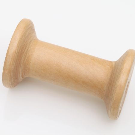 CUTEDIY 20 Pcs Wooden Thread Spools for Holding Sewing Threads Empty Spools Wooden Ribbon Spools Bobbins