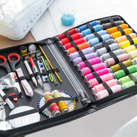 CUTEDIY Convenient Sewing Kits Comprised of Needles Thimbles Scissors and Thread Sewing Accessories